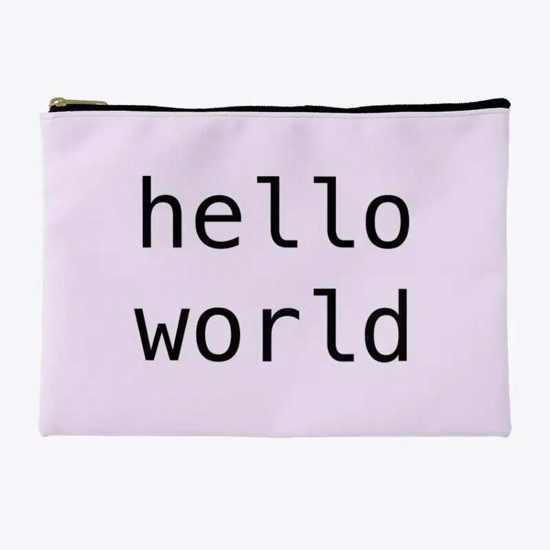 Hello World Makeup Bag